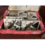 Toys & Pastimes: Nine Atlas Editions Military Giants of the Sky model planes, including Avro