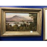 19th cent. Scottish School: Oil on canvas Loch Achray/Ben Venue, signed bottom left W Burn. 14ins. x