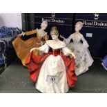 Royal Doulton Figurines: Diana HN 2468, Kirsty HN 2381, Sara HN 2365. All boxed (3).