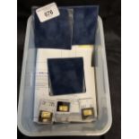 Solomon Islands gold proof ingots 999/1000. $10 nominal value, Tower of London. 1g. (3)