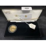 Gold Coins: Queen Elizabeth £2 proof 22ct. The 100 Anniversary of the Royal House of Windsor.