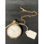 Pocket Watches; Early 20th cent. Dennison cased yellow metal pocket watch with signed Rolex 15 jewel