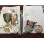 WWI Medals: Mixed lot of War Medals and Victory, some with paperwork.