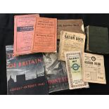 The Samuel Smith Collection: WWII ephemera, booklets, and maps, including ration books, anti-gas eye