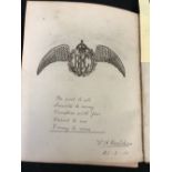 Militaria: Fascinating WWI album of notes from soldiers to a nurse in WWI. Written to Elsie