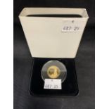 Gold Coins: Queen Elizabeth Proof £1. 8g. Tristan da Cunha, boxed.