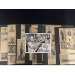 R.M.S. TITANIC: Contemporary scrap book with pages showing newspaper cuttings of Titanic disaster