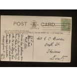 R.M.S. TITANIC: Third Officer Herbert Pitman, handwritten postcard of Anlaby Road, Hull, used 10th