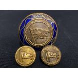 R.M.S. TITANIC - FIFTH OFFICER HAROLD GODFREY LOWE: White Star Line gilt officer's buttons from