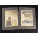 R.M.S. TITANIC - THE SAMUEL ALFRED SMITH ARCHIVE: Rare pair of sepia photographs showing the Minia