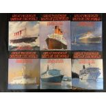 BOOKS: Ocean liner reference books to include "Great Passenger Ships of the World" (6 volumes) & "