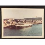 WHITE STAR LINE: Rare colour photograph of the SS Nomadic at Cherbourg. A post-war photograph of the