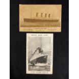 R.M.S. TITANIC: Pre-disaster Titanic advertising postcards. One postally used October 23rd 1911.