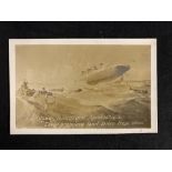 R.M.S. TITANIC: Unusual Victor postcard showing artist's impression of Titanic foundering April 15th