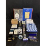 R.M.S. TITANIC: Modern Titanic collectables to include catalogues, DVDs, etc. (2 Boxes).