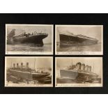 R.M.S. TITANIC - FIFTH OFFICER HAROLD GODFREY LOWE: A rare complete series of four Walton of Belfast