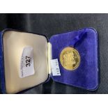 Gold Coins: 1982 South Africa Historical Mint 1oz fine gold coin. Boxed.