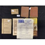 Militaria: Roy Wilfred Lear 1939-45 Army pay books x 2, soldiers leave book, Victory Celebration