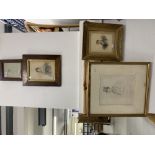 19th cent. Watercolours and pencil sketches including John Dickson-Poynder Ex. Governor of New