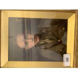 20th cent. English School: Oil on canvas of a young WWI Officer. 5½ins. x 7½ins.