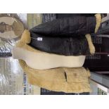 Militaria: American Army Airforce pattern B3 leather and sheepskin flying jacket made by Aviation