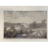 18th cent. English School: Ink wash on paper Bradford House, Berks with Abbott and Holder Gallery