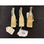 Corkscrews/Wine Collectables: Champagne bottle, bone body over steel, 2 blades, marked Moet &