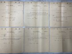 WWII/Militaria: An extremely rare archive of 22 Royal Naval telegraph messages that chronicle one of