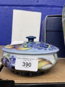 Moorcroft Pottery: Sian Keeper 2004 limited edition pin dish with lid, 58/250 for Douglas