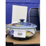 Moorcroft Pottery: Sian Keeper 2004 limited edition pin dish with lid, 58/250 for Douglas