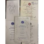 Ephemera: Show business autographs to include Paul Eddington, Terry Wogan, David Attenborough and