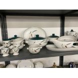 20th cent. Ceramics: Denby 'Greenwheat' kitchen ware, 32 pieces including tureens x 3, large serving