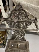 Metalware: 19th cent. Cast umbrella stand. 30ins. x 17ins. x 8½ins.