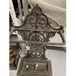 Metalware: 19th cent. Cast umbrella stand. 30ins. x 17ins. x 8½ins.