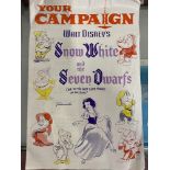 Film Memorabilia: Snow White and the Seven Dwarfs campaign booklet issued to cinemas for the major