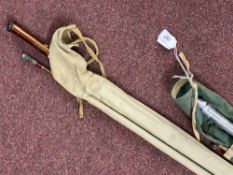 Angling Equipment: Fly rods, two mid 20th cent. made by Dennis Baily. The Seeker 9 foot, three piece