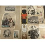 Ephemera: 19th cent. Scrap book mainly natural history, foreign peoples, sketches, and