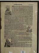 Manuscripts & Ephemera: Large printed page, with label on reverse, stating from The Great