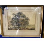 H.W. Williams - British: Watercolour, Rural Landscape with Trees, framed and glazed 13½ins. x