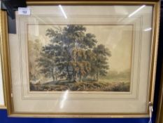 H.W. Williams - British: Watercolour, Rural Landscape with Trees, framed and glazed 13½ins. x