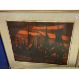 Edwin la Dell 1914 - 1970: Signed lithographs, Honfleur, signed, numbered 11/25 and inscribed in