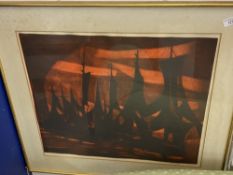 Edwin la Dell 1914 - 1970: Signed lithographs, Honfleur, signed, numbered 11/25 and inscribed in