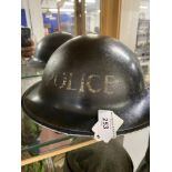 Militaria: British WWII Civilian Police Steel Helmet with 1939 dated liner, complete with chin