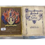 Royal: Rare Fosters Brothers of Bath special King Edward VIII coronation promotional card plus a