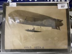 Airships: Extremely rare photograph of the Royal Flying Corps Observation Balloon Squadron 12ins.