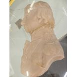 Horatio Nelson: 1804 Catherine Andras wax cameo Admiral Lord Nelson indistinctly inscribed period