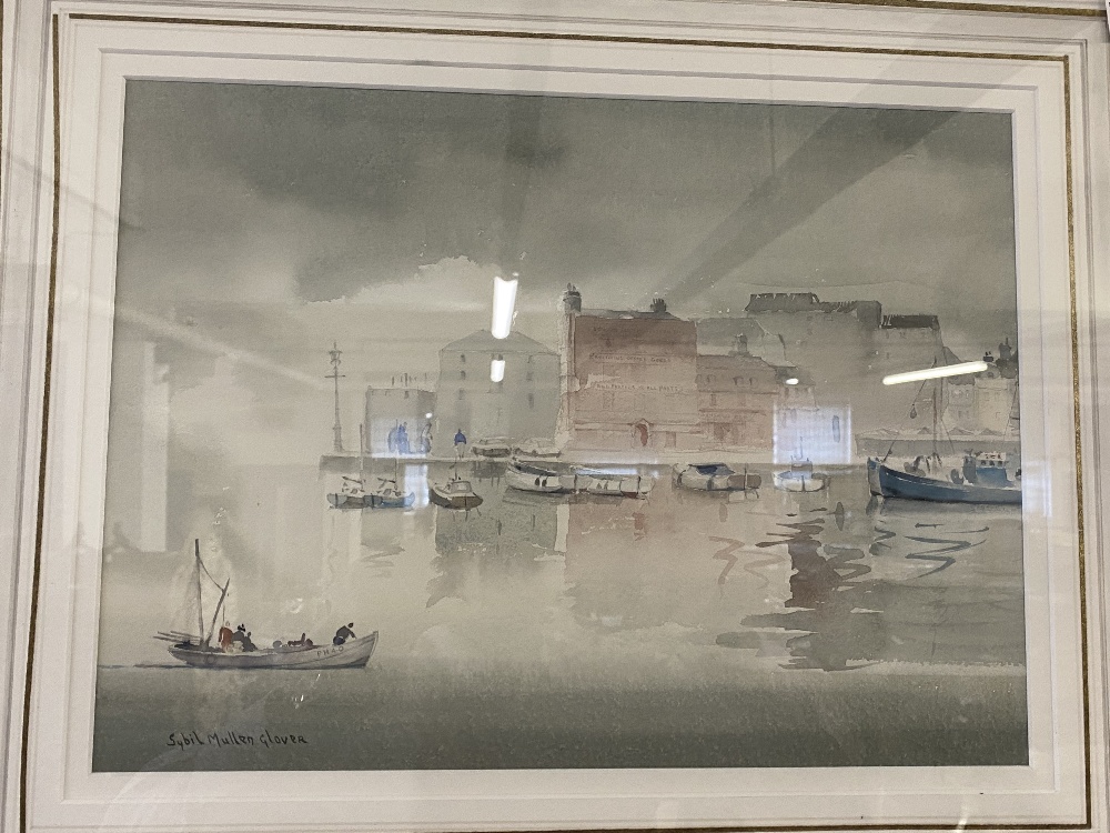 Sybil Mullen Glover British 1908-1995: Watercolour "The Sentinels" and "The Little Harbour", - Image 2 of 2