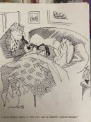 Robert S. Coram known as 'Maroc': 20th cent. Cartoonist, sixteen original cartoons, pen & ink, all