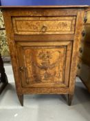 Late 17th/early 18th cent. Dutch style marquetry walnut side cupboard, inlaid over three sides