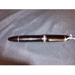 Pens: Mont Blanc Meisterstuck number 149 fountain pen.